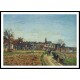 View of Pontoise 1873, A New Print Of a Camille Pissaro Painting