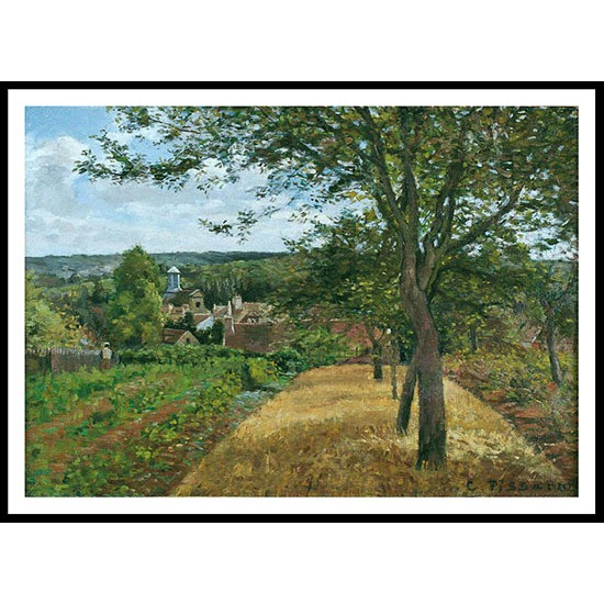 View of the Village of Louveciennes 1870, A New Print Of a Camille Pissaro Painting