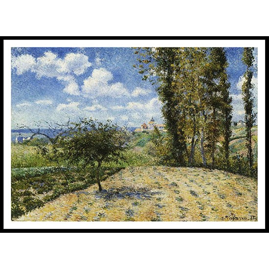 View toward the Pontoise Prison 1881, A New Print Of a Camille Pissaro Painting