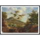 Village at the Foot of a Hill in Saint Thomas Antilles 1854 55, A New Print Of a Camille Pissaro Painting