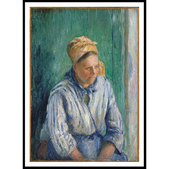 Washerwoman 1880, A New Print Of a Camille Pissaro Painting