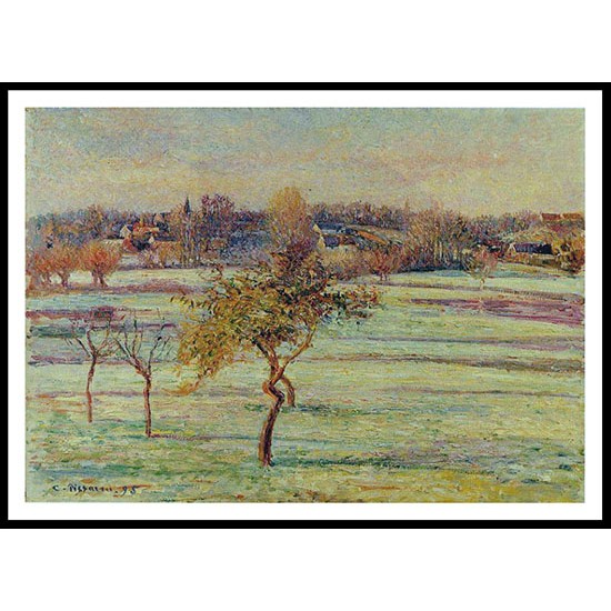 White Frost at Eragny 1895, A New Print Of a Camille Pissaro Painting