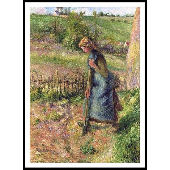 Woman Digging 1883, A New Print Of a Camille Pissaro Painting