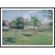 Woman at the Lawn Spring Sun Eragny 1887, A New Print Of a Camille Pissaro Painting