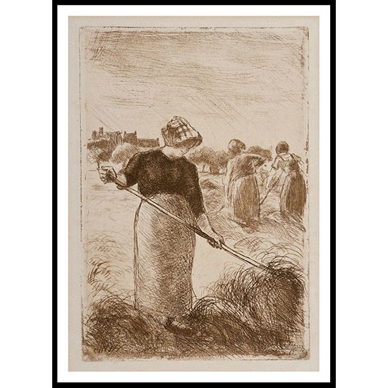 Women Haying 1890, A New Print Of a Camille Pissaro Painting