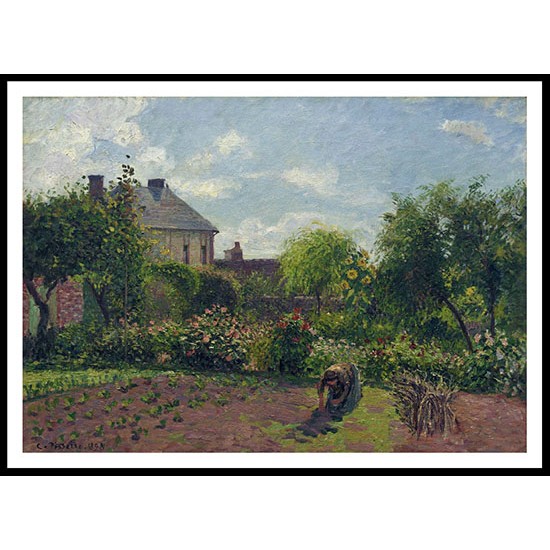 Working in the Garden 1898, A New Print Of a Camille Pissaro Painting