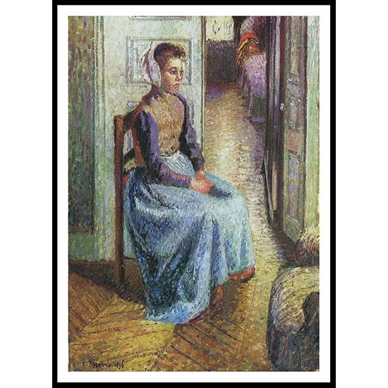 Young Flemish Maid 1896, A New Print Of a Camille Pissaro Painting