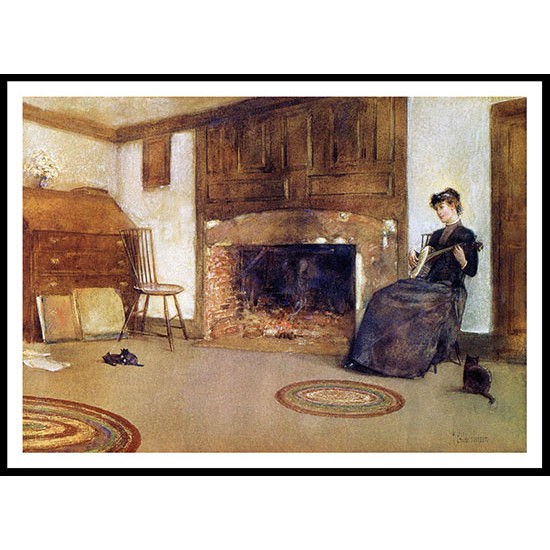 A Familiar Tune 1880 89, A New Print Of a Frederick Childe Hassam Painting