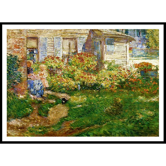 A Fisherman's Cottage 1895, A New Print Of a Frederick Childe Hassam Painting