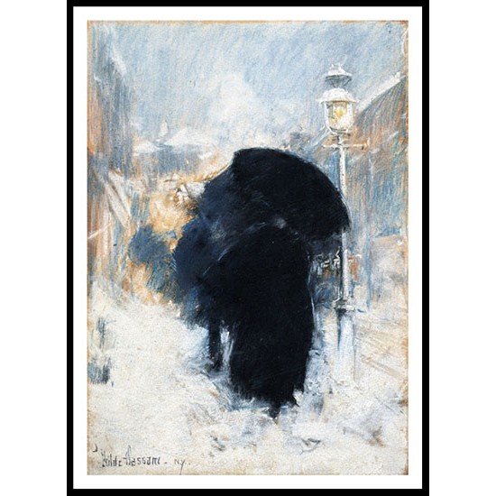 A New York Blizzard 1890, A New Print Of a Frederick Childe Hassam Painting