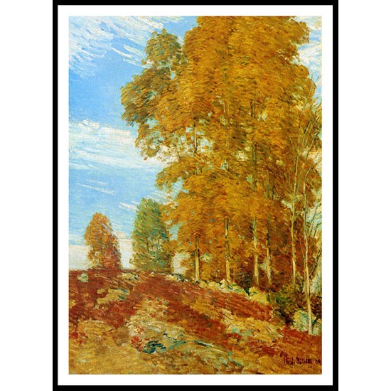 Autumn Hilltop New England 1906, A New Print Of a Frederick Childe Hassam Painting