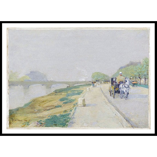 Banks of the Seine 1888, A New Print Of a Frederick Childe Hassam Painting