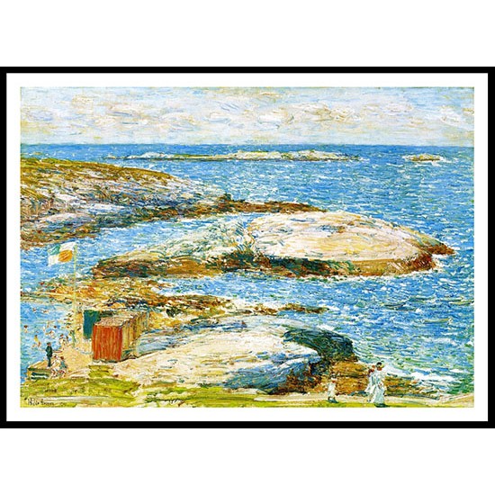 Bathing Pool Appledore 1907, A New Print Of a Frederick Childe Hassam Painting