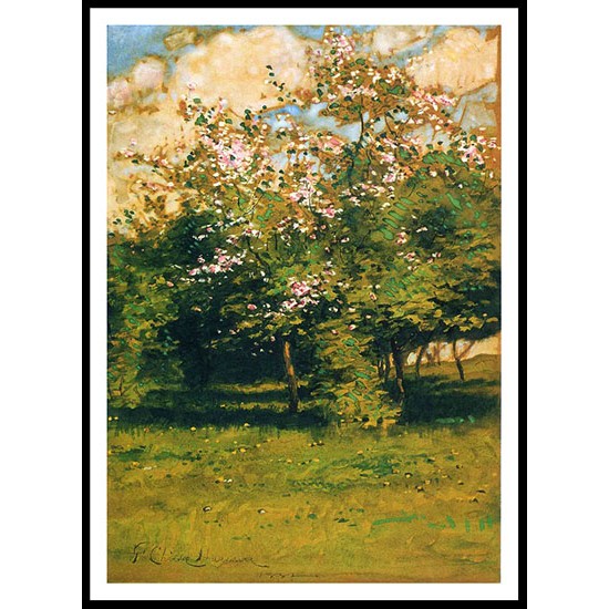 Blossoming Trees 1882, A New Print Of a Frederick Childe Hassam Painting