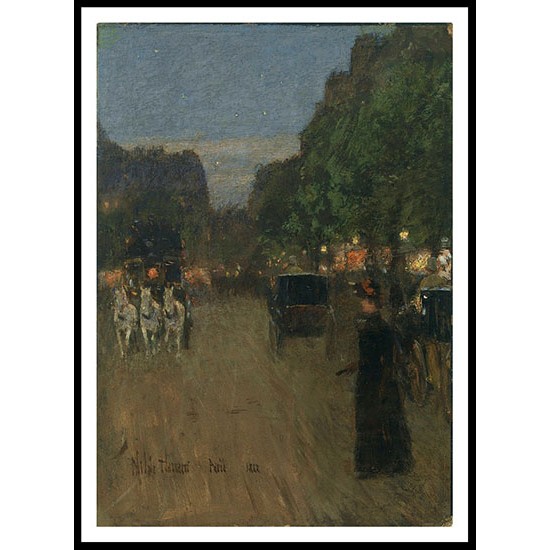 Bois de Boulogne 1888, A New Print Of a Frederick Childe Hassam Painting