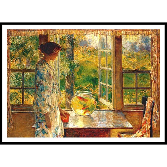 Bowl of Goldfish 1912, A New Print Of a Frederick Childe Hassam Painting