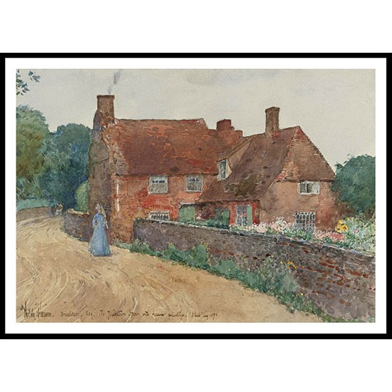 Broadstairs Cottage 1890, A New Print Of a Frederick Childe Hassam Painting