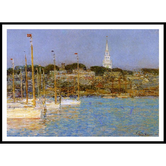 Cat Boats Newport 1901, A New Print Of a Frederick Childe Hassam Painting