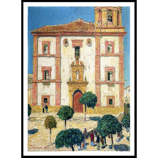 Cathedral at Ronda 1910, A New Print Of a Frederick Childe Hassam Painting