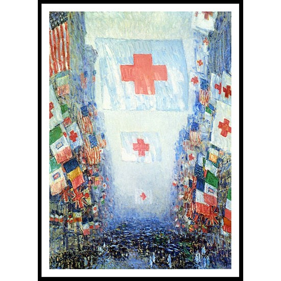 Celebration Day 1918, A New Print Of a Frederick Childe Hassam Painting