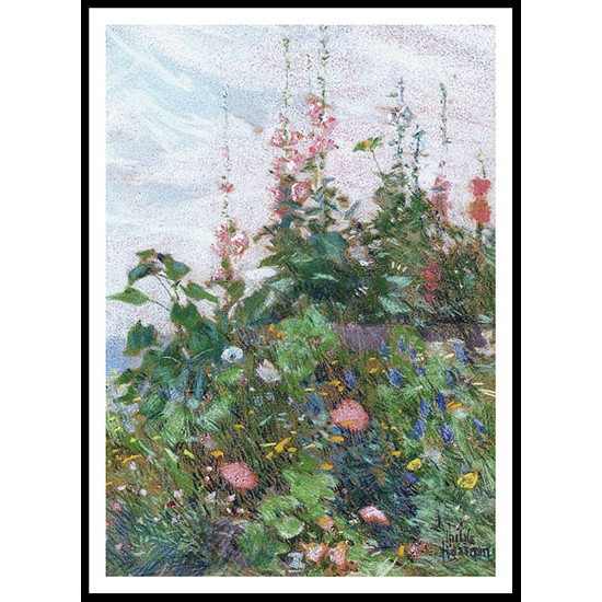 Celia Thaxter's Garden 1890 93, A New Print Of a Frederick Childe Hassam Painting