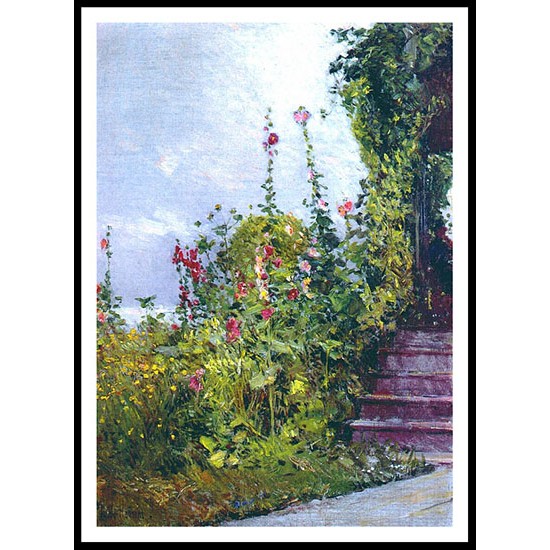 Celia Thaxter's Garden Appledore Isles of Shoals 1890, A New Print Of a Frederick Childe Hassam Painting