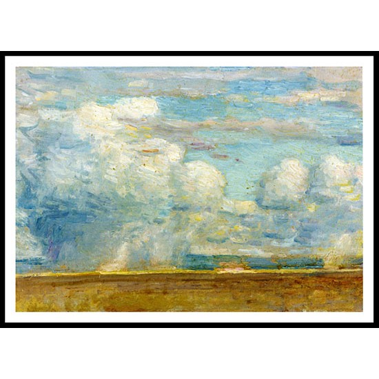 Clouds (also known as Rain Clouds over Oregon Desert) 1908, A New Print Of a Frederick Childe Hassam Painting