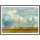 Clouds (also known as Rain Clouds over Oregon Desert) 1908, A New Print Of a Frederick Childe Hassam Painting