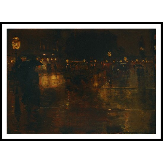 Columbus Avenue Boston 1885, A New Print Of a Frederick Childe Hassam Painting