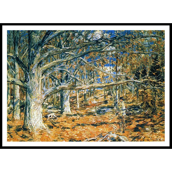 Connecticut Hunting Scene 1904, A New Print Of a Frederick Childe Hassam Painting