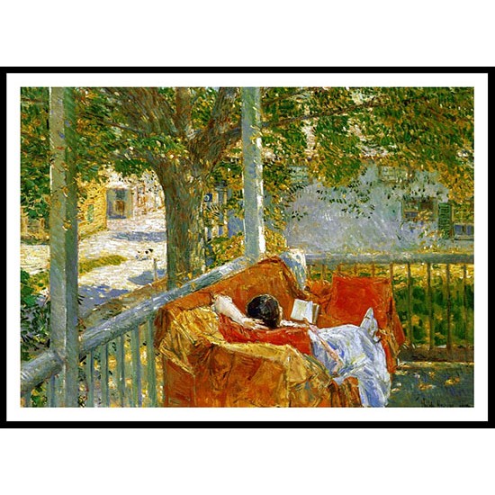 Couch on the Porch Cos Cob 1914, A New Print Of a Frederick Childe Hassam Painting