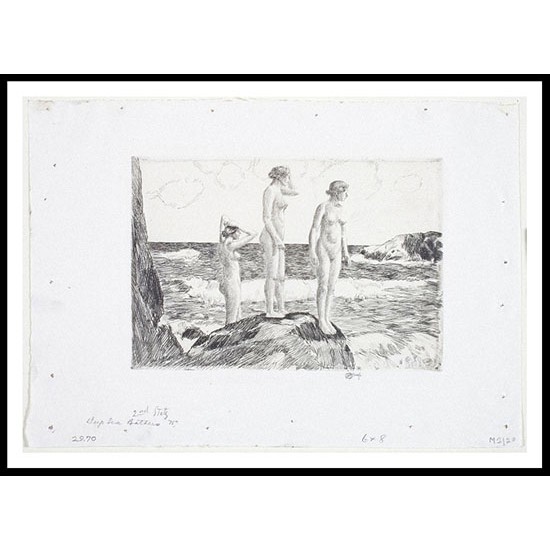 Deep Sea Bathers 1920, A New Print Of a Frederick Childe Hassam Painting