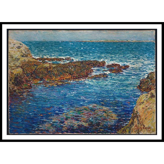 Entrance to the Siren's Grotto Isle of Shoal 1902, A New Print Of a Frederick Childe Hassam Painting