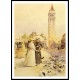 Feeding Pigeons in the Piazza 1883, A New Print Of a Frederick Childe Hassam Painting