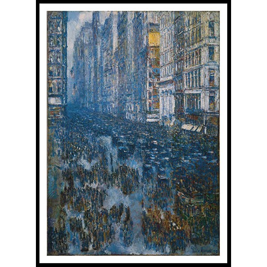 Fifth Avenue 1919, A New Print Of a Frederick Childe Hassam Painting