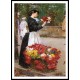 Flower Girl 1888, A New Print Of a Frederick Childe Hassam Painting