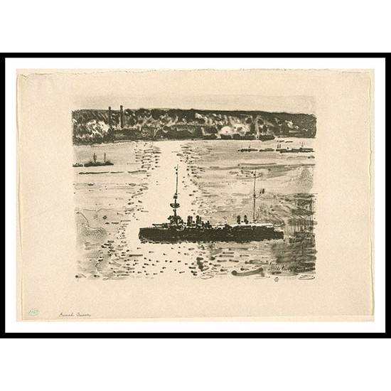 French Cruiser 1918, A New Print Of a Frederick Childe Hassam Painting