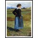 French Peasant Girl 1893, A New Print Of a Frederick Childe Hassam Painting