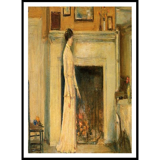 Girl Standing, A New Print Of a Frederick Childe Hassam Painting