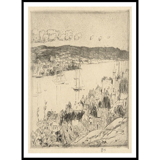 Gloucester   Outer Harbor 1918, A New Print Of a Frederick Childe Hassam Painting