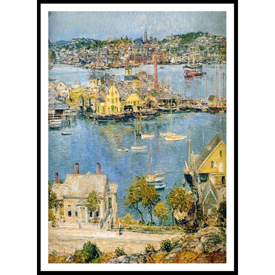 Gloucester Harbor, A New Print Of a Frederick Childe Hassam Painting