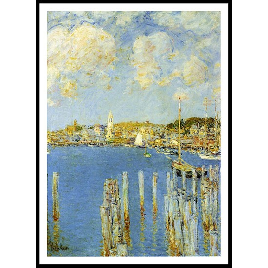 Gloucester Inner Harbor 1899, A New Print Of a Frederick Childe Hassam Painting