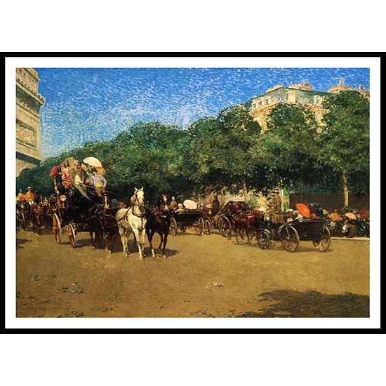 Grand Prix Day (also known as Le Jour de Grand Prix) 1987 88, A New Print Of a Frederick Childe Hassam Painting