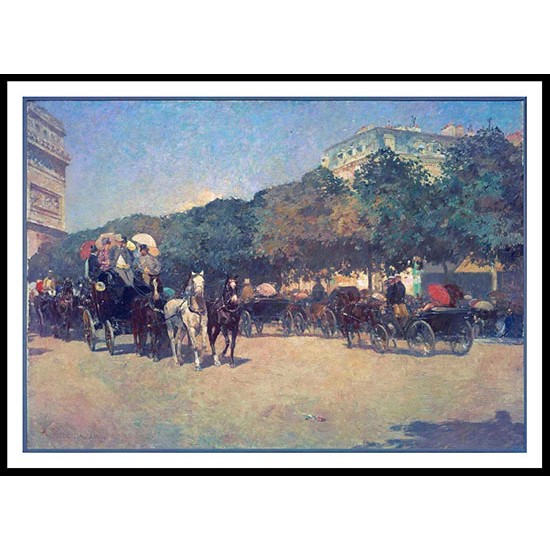 Grand Prix Day 1887 01, A New Print Of a Frederick Childe Hassam Painting