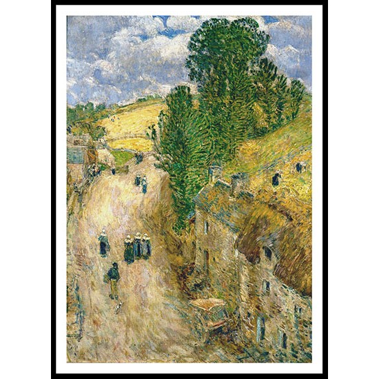 Harvest Time Brittany (Pont Aven) 1897, A New Print Of a Frederick Childe Hassam Painting