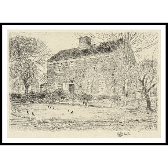 Home Sweet Home No. 2 Easthampton 1923, A New Print Of a Frederick Childe Hassam Painting