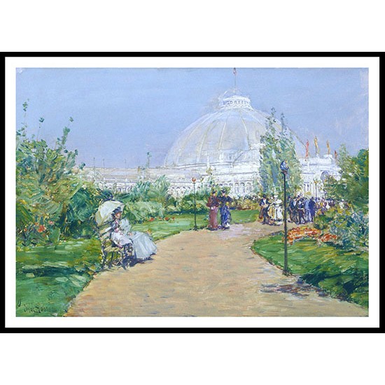 Horticulture Building World's Columbian Exposition Chicago 1893, A New Print Of a Frederick Childe Hassam Painting