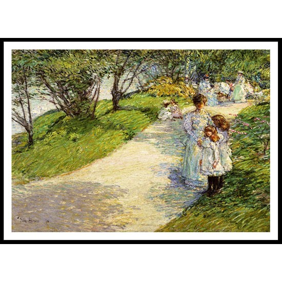 In Central Park 1898, A New Print Of a Frederick Childe Hassam Painting