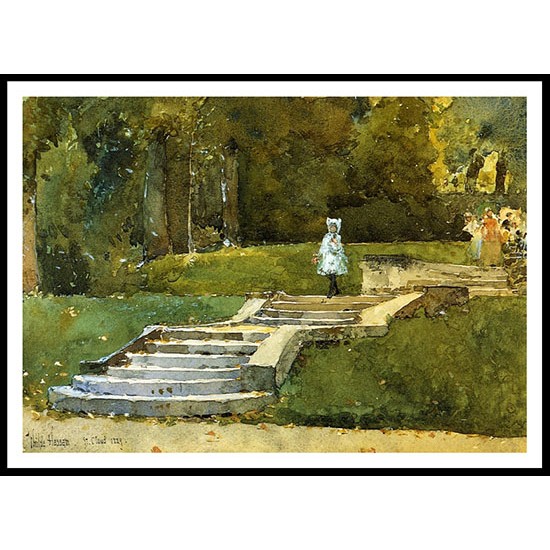 In the Park at St. Cloud 1889, A New Print Of a Frederick Childe Hassam Painting