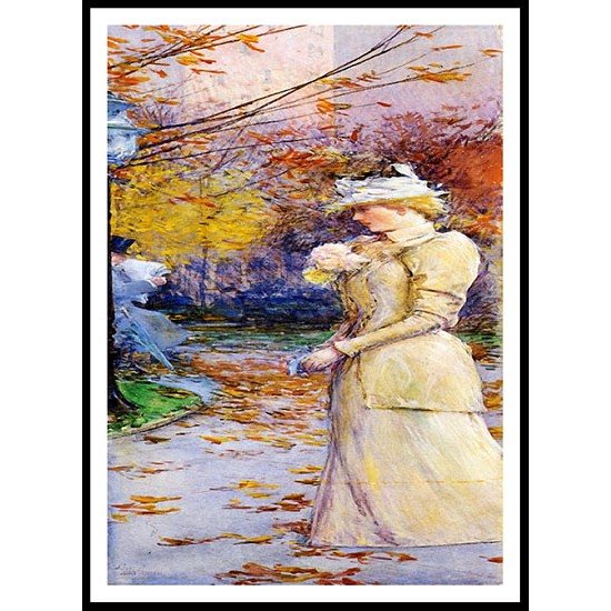 Indian Summer in Madison Square 1892, A New Print Of a Frederick Childe Hassam Painting